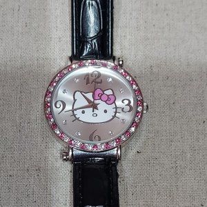 2010 Sanrio Hello Kitty Pink and white rhinestone watch: Working